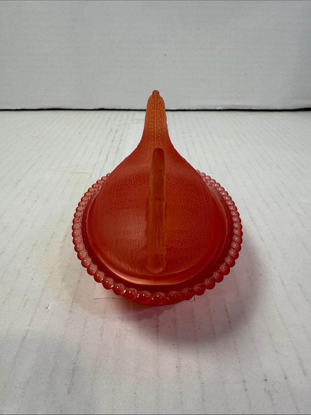 Orange Glass Hen on Nest Decorative Dish - Picture 3 of 4